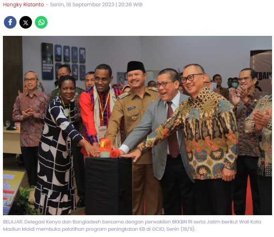 Kota Madiun Jadi Pusat Keunggulan Program KB