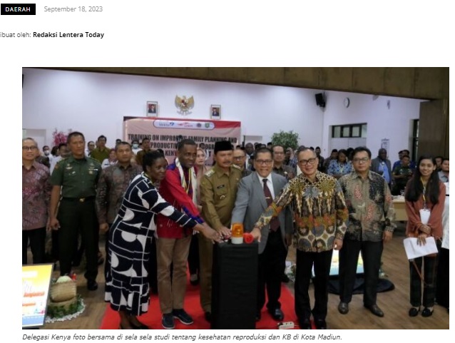 Layanan Terbaik Dari Wali Kota Madiun Untuk Delegasi Kenya dan Bangladesh