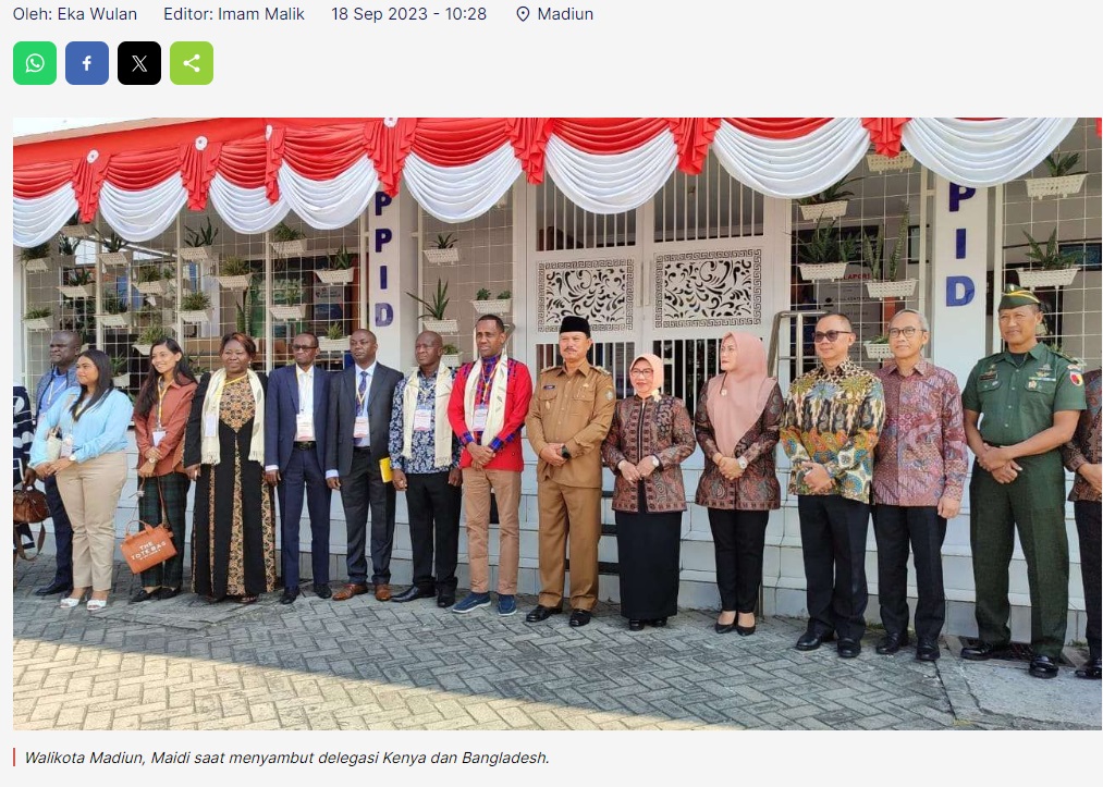 Kenya dan Bangladesh Belajar Soal Kesehatan Reproduksi di Kota Madiun