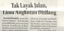 Tak Layak Jalan, Lima Angkutan Ditilang