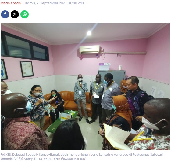 Kenya-Bangladesh Terkesan Inovasi Puskesmas Sukosari, Sebut Bakal Tiru di Negara Asal