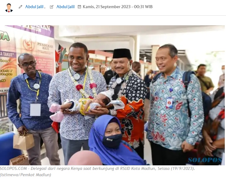 Delegasi Kenya Heran Para Suami di Madiun Dampingi saat Persalinan Istri