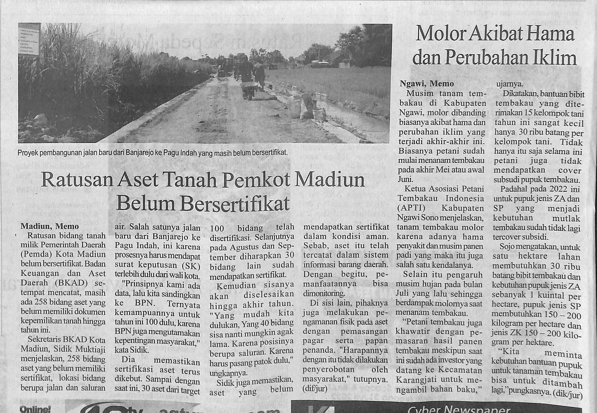 Ratusan Aset Tanah Pemkot Madiun Belum Bersertifikat