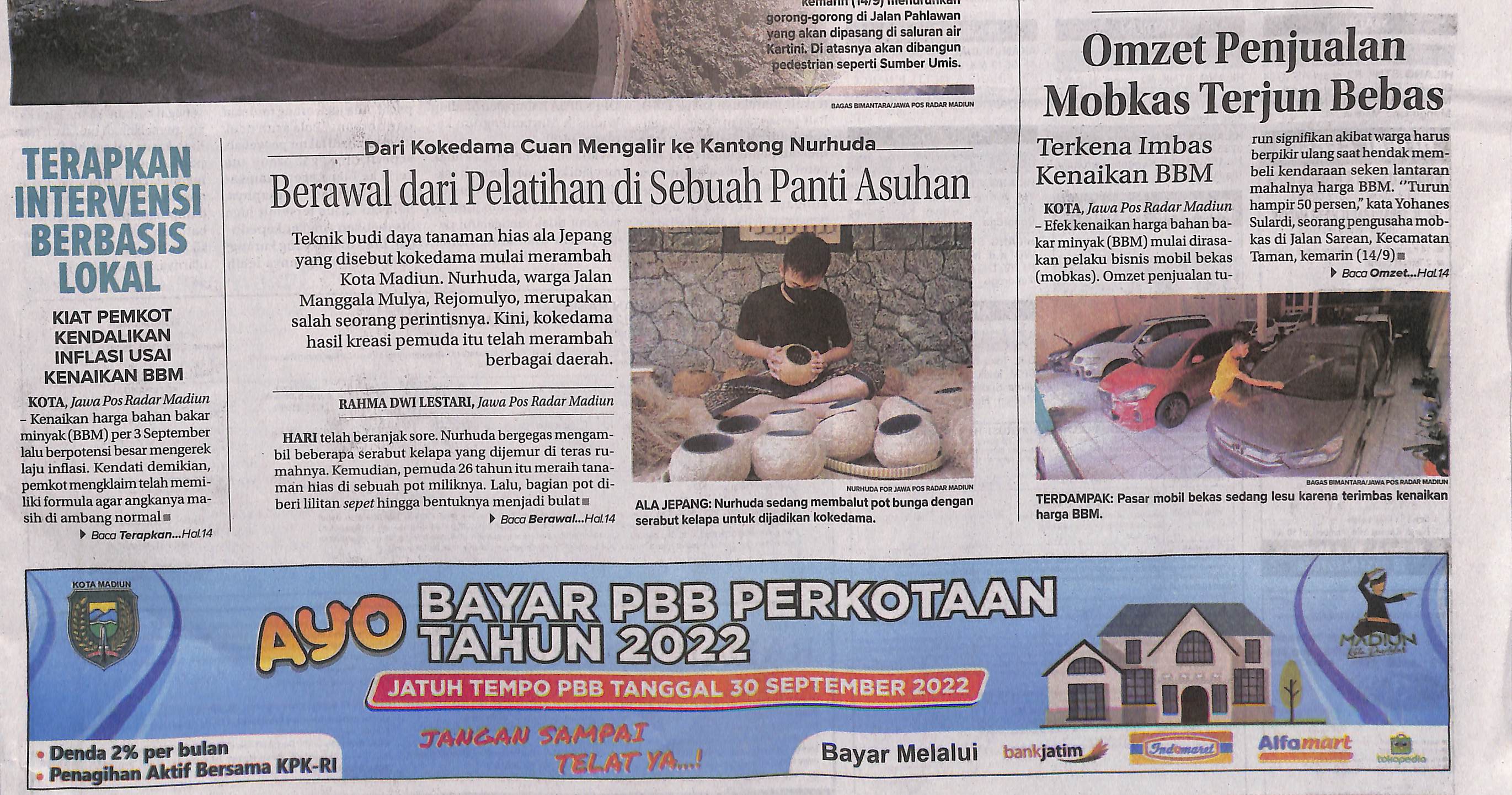 Dari Kokedama Cuan Mengalir ke Kantong Nurhuda, Berawal dari Pelatihan di Sebuah Panti Asuhan