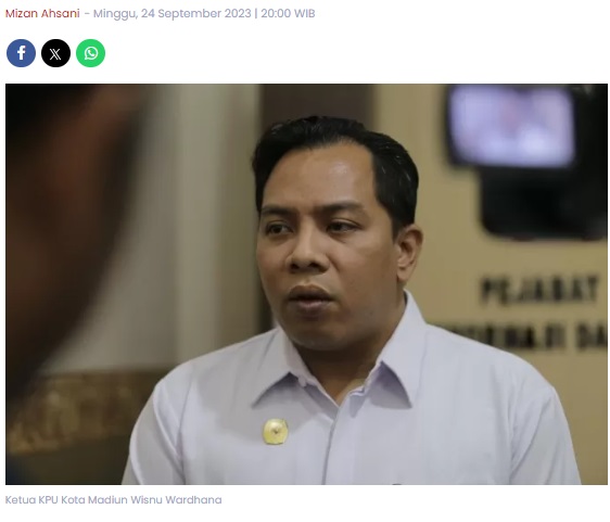 KPU Masukkan Klausul Addendum di NPHD Pilkada Kota Madiun Tahun Depan