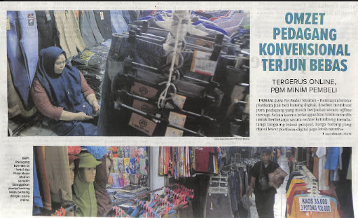 Omzet Pedagang Konvensional Terjun Bebas, Tergerus Online, PBM Minim Pembeli