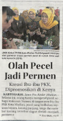 Olah Pecel Jadi Permen , Kreasi Ibu-ibu PKK, Dipromosikan di Kenya