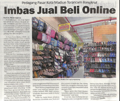 Pedagang Pasar Kota Madiun Terancam Bangkrut, Imbas Jual Beli Online