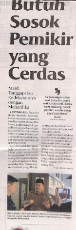 Butuh Sosok Pemikir yang Cerdas, Maidi tanggapi Isu Kedekatannya dengan Mahardika