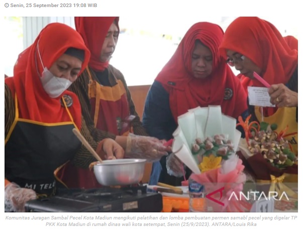 PKK Kota Madiun berinovasi buat kuliner permen sambal pecel