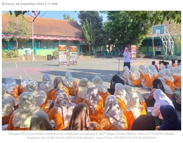 KPU Madiun sosialisasikan Pemilu 2024 ke pemilih pemula di kampus