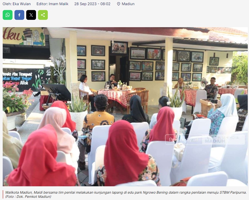 Pemkot Madiun Optimis Raih STBM Paripurna