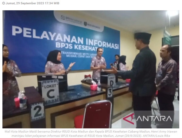 BPJS Kesehatan Madiun luncurkan Loket Pelayanan Informasi dan "Poros"