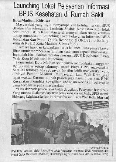 Launching Loket Pelayanan Informasi BPJS Kesehatan di Rumah Sakit