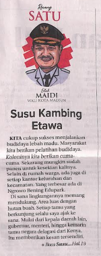 Ruang Satu, Susu Kambing Etawa