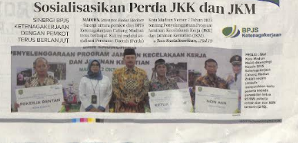 Sosialisasikan Perda JKK dan JKM, Sinergi BPJS Ketenagakerjaan dengan Pemkot Terus Berlanjut