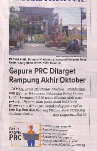 Gapura PRC Ditarget Rampung Akhir Oktober