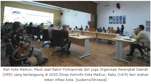 Rakor Forkopimda, Wali Kota Madiun Beri Arahan Tekan Inflasi
