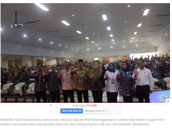 Perda JKK dan JKM Bukti Sinergi Kuat BPJS Ketenagakerjaan-Pemkot Madiun
