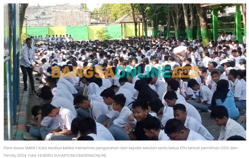 Inovasi Terbaru SMKN 1 Kota Madiun, Hadirkan E-Voting dalam Pemilihan Ketua OSIS