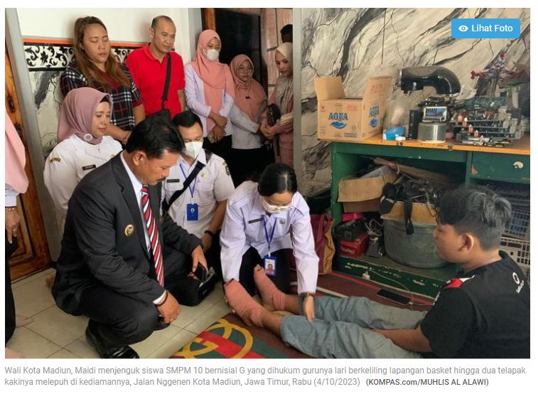 Wali Kota Madiun Bebas Tugaskan Guru yang Hukum Siswa Lari hingga Telapak Kaki Melepuh