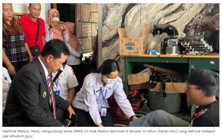 Bebas Tugaskan Guru SMP Penghukum Siswa, Wali Kota Madiun Sebut Kaki Anak Bukan Kaki Kuda