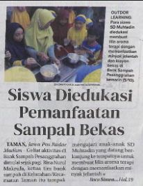 Siswa Diedukasi Pemanfaatan Sampah Bekas