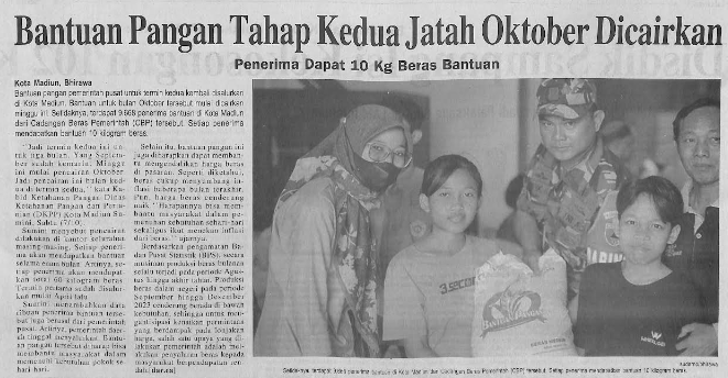 Bantuan Pangan Tahap Kedua Jatah Oktober Dicairkan, Penerima Dapat 10 kg Beras Bantuan