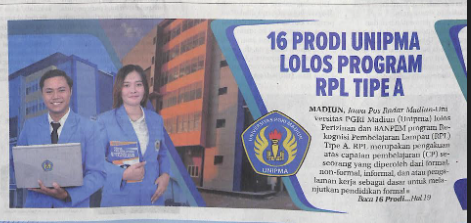16 Prodi Unipma Lolos Program RPL Tipe A