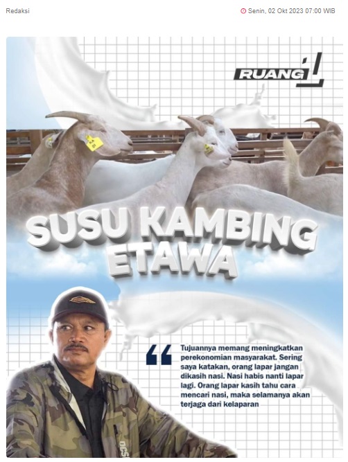 Ruang Satu Kota Madiun, Susu Kambing Etawa