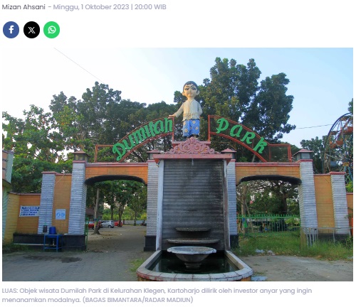 Dumilah Park Sisakan Masalah, PT Kelola Tama Properti Minta Kompensasi ke Pemkot Madiun