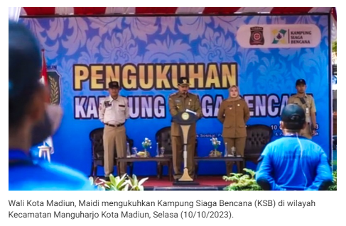 Wali Kota Madiun Kukuhkan KSB, Bentuk Kesiapsiagaan Masyarakat Tanggulangi Bencana
