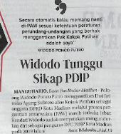 Widodo Tunggu Sikap PDIP