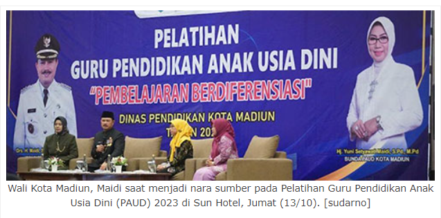 Wali Kota Madiun Minta Guru PAUD Beri Pembelajaran Optimal