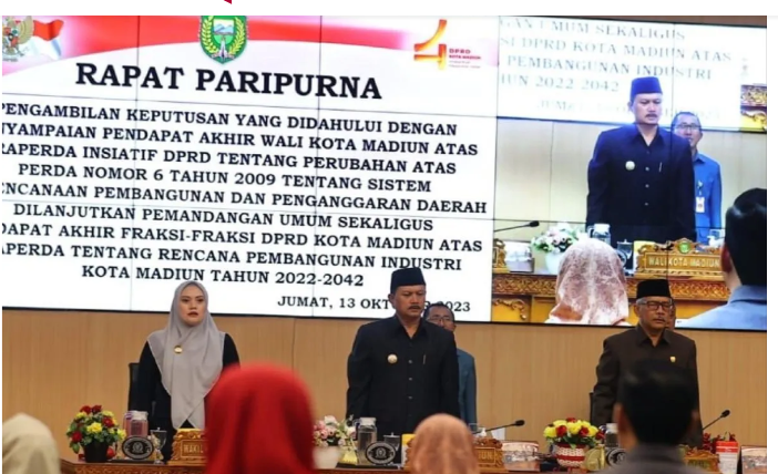 Pemkot dan DPRD Kota Madiun setujui Perda Renbang industri 2022-2042