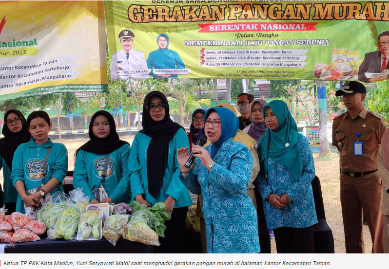 Ketua PKK Kota Madiun Sebut Gerakan Pangan Murah bisa Tekan Inflasi