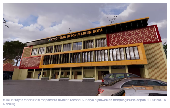 Hore! Gedung Baru Polres Madiun Kota segera Jadi, Progres Tinggal 15 Persen