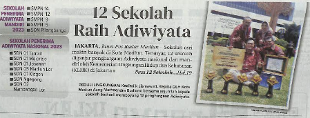 12 Sekolah Raih Adiwiyata