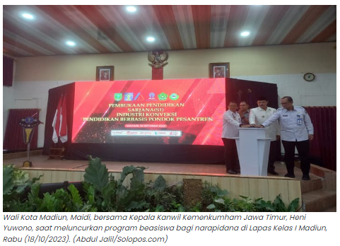 Jos! Pemkot Beri Beasiswa Kuliah S1 Bagi Puluhan Narapidana Lapas Madiun