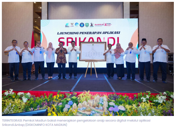 Digitalisasi Arsip Daerah, Pemkot Madiun Terapkan Aplikasi Srikandi