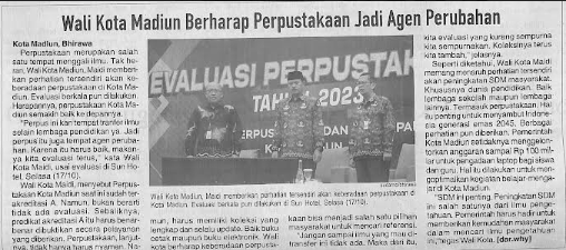 Wali Kota Madiun Berharap Perpustakaan Jadi Agen Perubahan