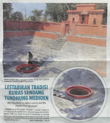 Lestarikan Tradisi Kuras Sendang Tundhung Medioen, Revitalisasi Sumber Air Kuncen Rampung Digarap