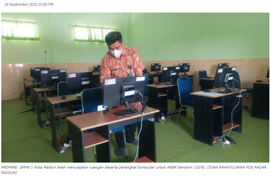 Tryout ANBK SMP di Kota Madiun Sempat Terkendala Internet Ngadat