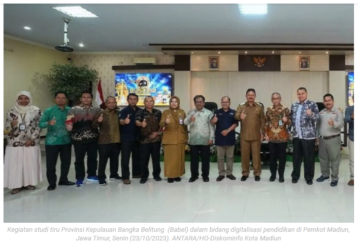 Pemprov Babel studi tiru digitalisasi pendidikan ke Kota Madiun