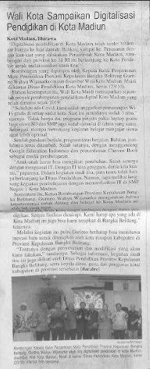 Wali Kota Sampaikan Digitalisasi Pendidikan di Kota Madiun