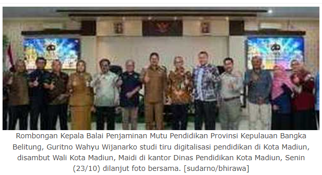 Wali Kota Sampaikan Digitalisasi Pendidikan di Kota Madiun