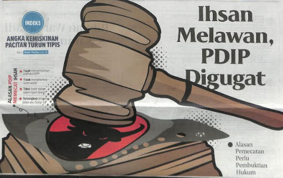 Ihsan Melawan, PDIP Digugat