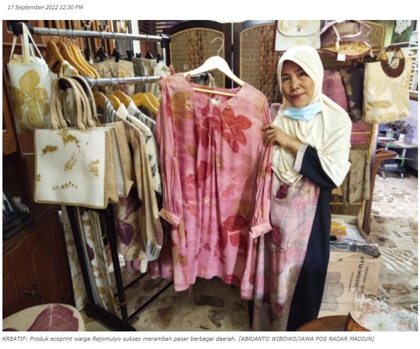 Ecoprint Kelurahan Rejomulyo Mejeng di Kenya