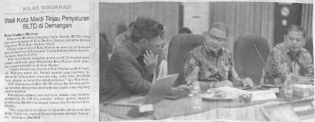 Wali Kota Maidi Tinjau Penyaluran BLTD di Demangan