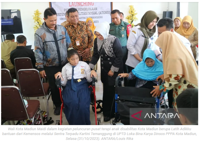 Pemkot Madiun terima bantuan unit layanan terapi dari Kemensos RI